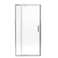 32-36 in. W x 72 in. H Pivot Swing Framed Shower Door Brushed Nickel Clear Glass