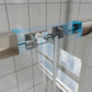 60 in. W x 58 in. H Sliding Frameless Shower Door Brushed Nickel Clear Glass