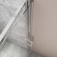 32-36 in. W x 72 in. H Pivot Swing Framed Shower Door Brushed Nickel Clear Glass