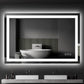 48 in. W x 32 in. H LED Large Rectangular Frameless Anti-Fog Bathroom Mirror Front & Backlit