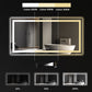 96 in. W x 36 in. H LED Large Rectangular Frameless Anti-Fog Bathroom Mirror Front & Backlit