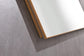 LED Rectangular Brushed Gold Framed Anti-Fog Bathroom Mirror Back and Side Light