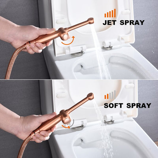 Handheld Bidet Toilet Sprayer Kit Jet Faucet Brass Stainless Steel Attachment