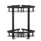 Aluminum Corner Shower Caddy in Matte Black