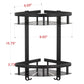 Aluminum Corner Shower Caddy in Matte Black