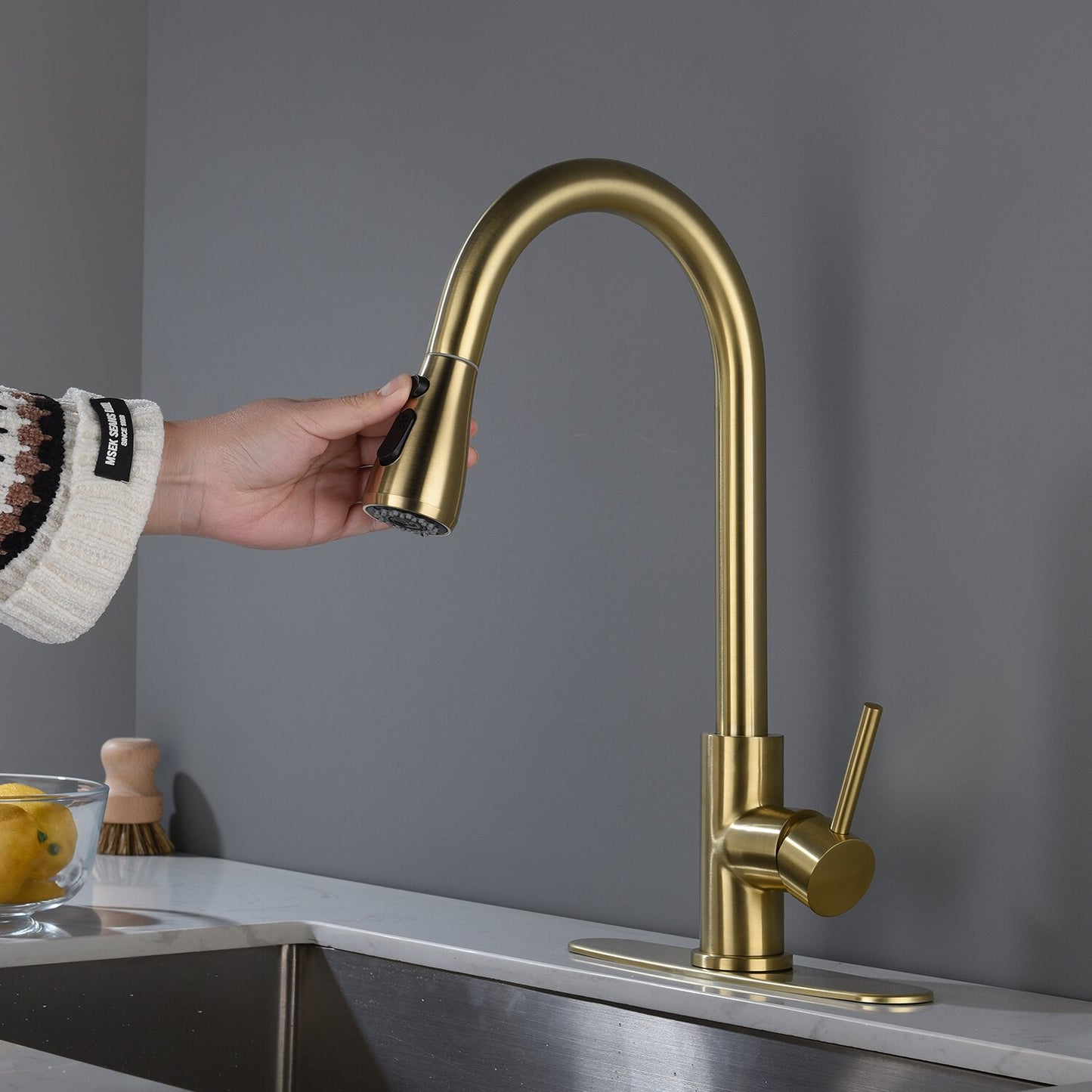 Pull Out Single Handle Kitchen Faucet