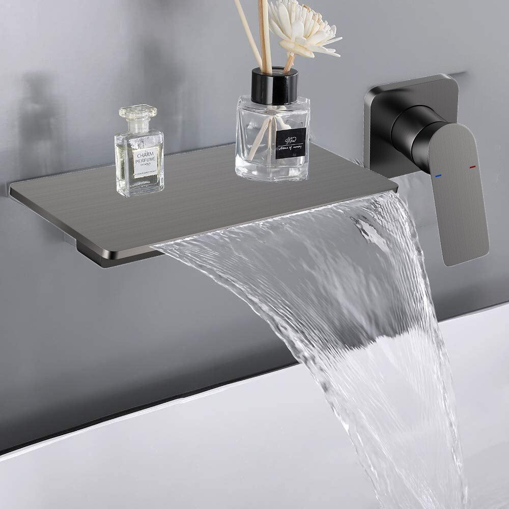 Solid Brass Wall Mounted Bathroom Faucet