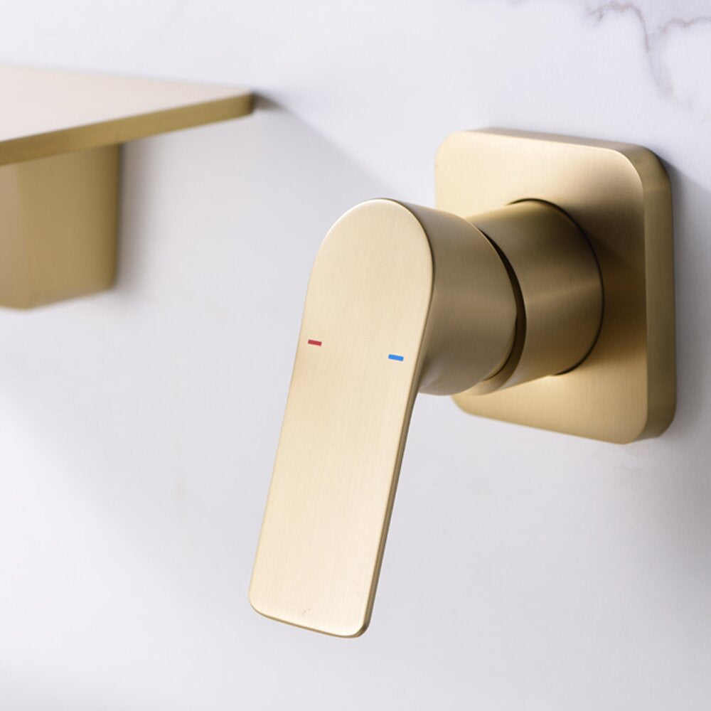 Solid Brass Wall Mounted Bathroom Faucet