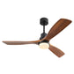 52 in. Integrated LED Indoor Black Ceiling Fan with Light and Remote Include Light Kit Downrod