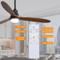 60 in. Intergrated LED Indoor Black Ceiling Fan with Light and Remote Include Light Kit Downrod