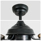 35.8 in. Indoor Black Ceiling Fan with Light with Remote Control