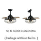 35.8 in. Indoor Black Ceiling Fan with Light with Remote Control