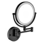 9.8 in. W x 9.8 in. H Small Round Magnifying Freestanding Wall Bathroom Makeup Mirror in Gold