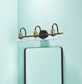 24-in W x 36-in H Matte Black Alumi Bathroom Mirror with Vanity Light