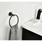 6-Piece Bath Hardware Set, Towel Bar, Toilet Paper Holder, Towel Hook in Matte Black