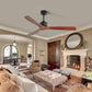 52 in. Indoor Matte Black Ceiling Fan with Remote and Downrod