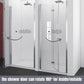 30-31 1/4‘’  in. W x 72 in. H Bi-Fold Frameless Shower Doors in Chrome with Clear Glass