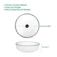 Ceramic Round Vessel Sink in White with Faucet
